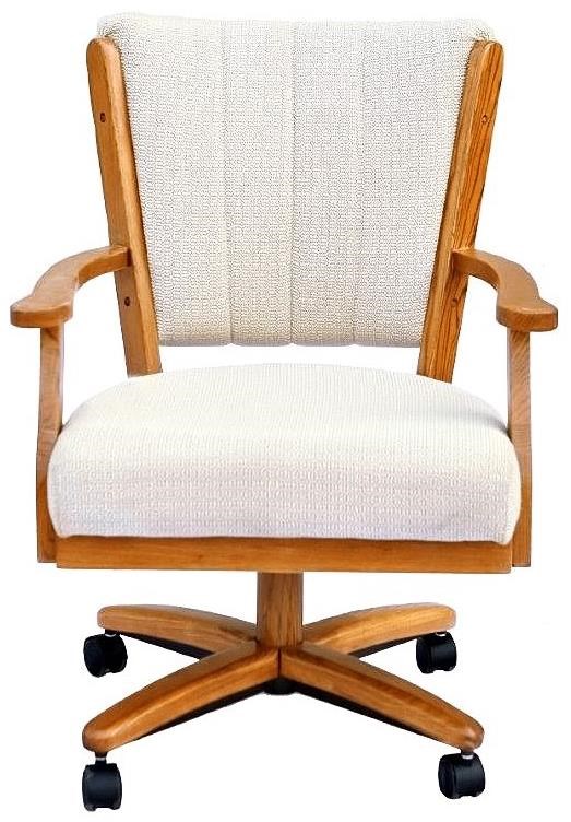 Chromcraft Custom Dining CM178M+C936AM Dining Chair with Casters and